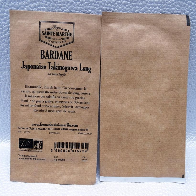 Esimerkki toimitetusta Isotakiainen Takinogawa luomu - Ferme de Sainte Marthe 50 siemenen pussi-taimesta