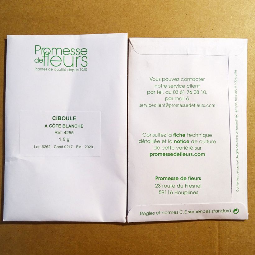 Esimerkki toimitetusta Pillisipuli - Allium fistulosum 720 siemenen pussi (1.5g)-taimesta
