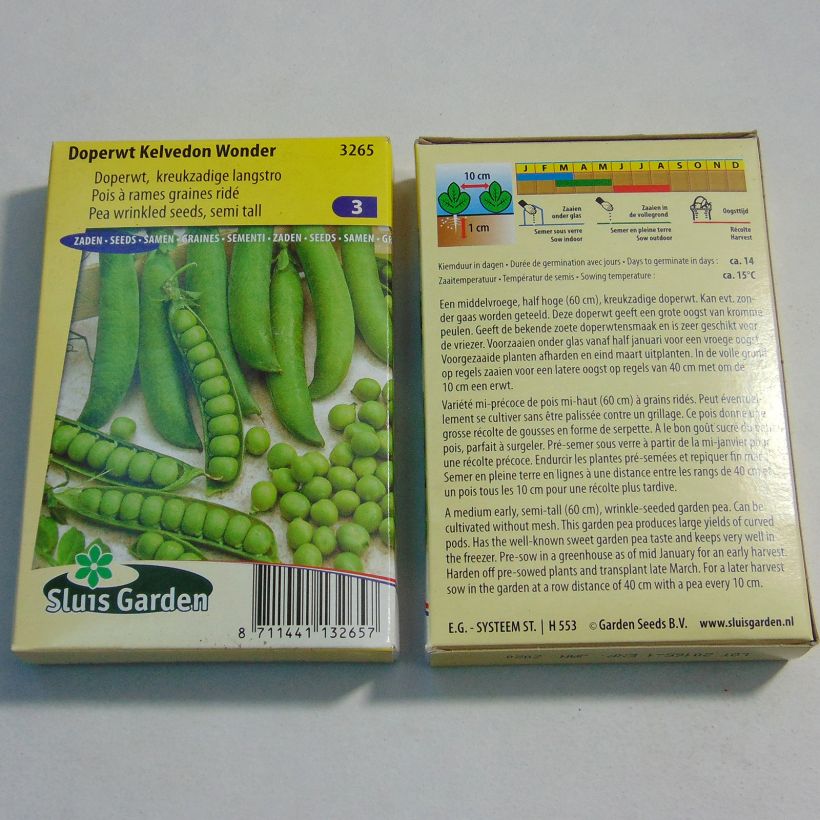 Esimerkki toimitetusta Silpoherne Kelvedon Wonder 300 siemenen pussi (100g)-taimesta
