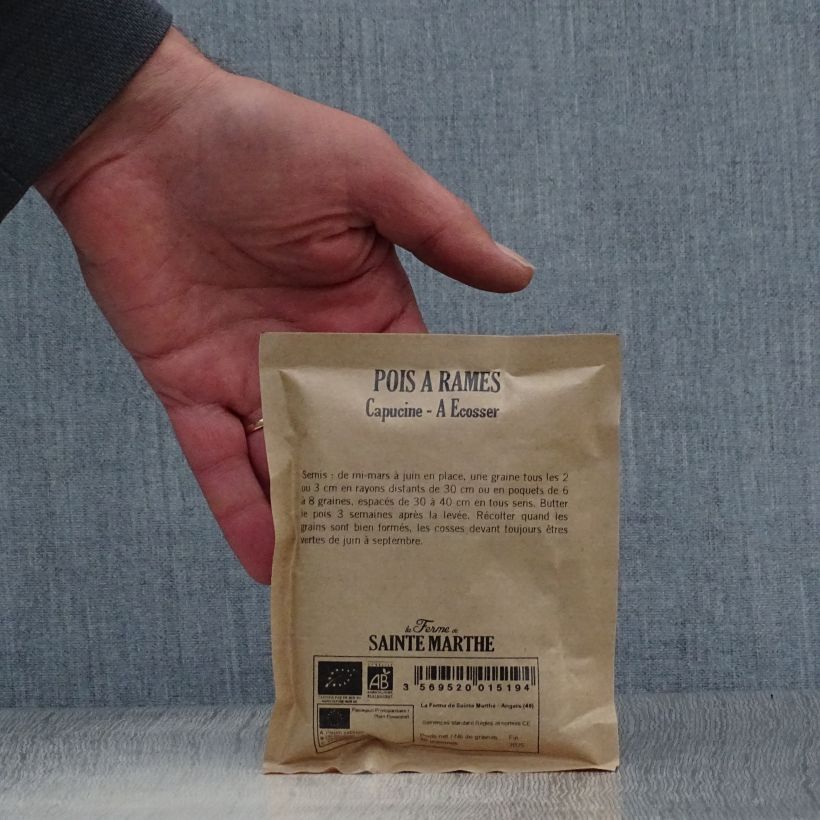 Esimerkki toimitetusta Silpoherne Blauwschokker luomu - Ferme de Sainte Marthe 150 siemenen pussi (50g)-taimesta
