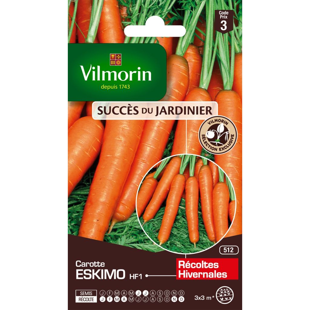 Porkkana Eskimo - Vilmorin