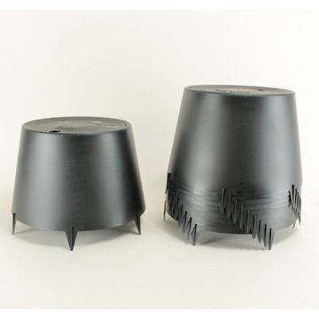 Musta kello salaattien haalistukseen, 24 x 15 cm – myydään 3 kappaleen pakkauksissa