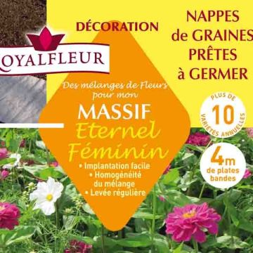 Kukkapenkin siemenseos Ikuinen naisellisuus (siemenmatto)