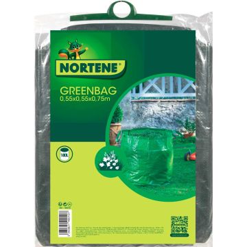 Uudelleenkäytettävä GREENBAG 180 litran viherjätesäkki kahvoilla