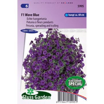 Riippapetunia F1 Wave Blue (siemenet)
