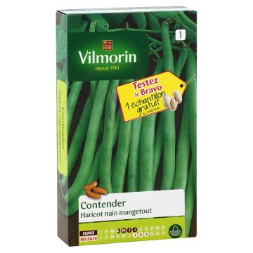 Palkoineen syötävä tarhapapu Contender - Vilmorin